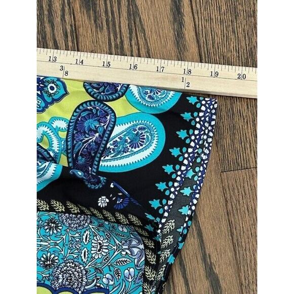 NWT Olivia & Martin Floral Blouse Short Sleeve V-Neck Multicolor Plus Size 2X - Picture 7 of 10